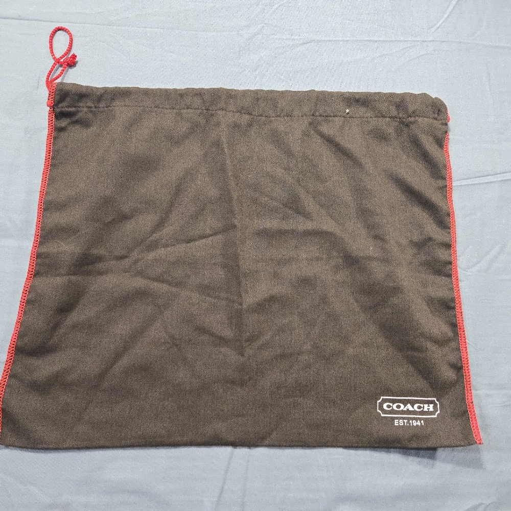Coach Dust Bag Medium Brown Qccesories Purse 15.5x13.25